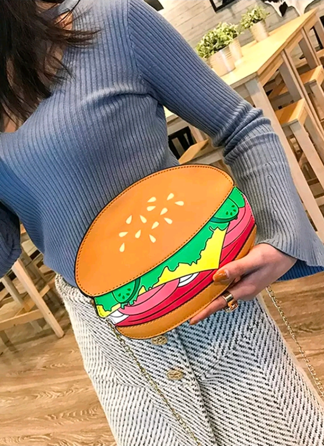 Hamburger handbag